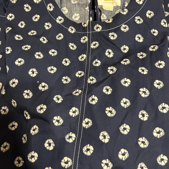 Anthropology MAEVE SHORT-SLEEVE CREW-NECK SWING MINI DRESS - Picture 2 of 5